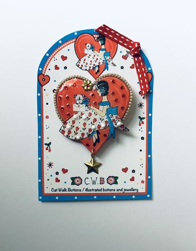 Vintage illustrated heart - vintage,