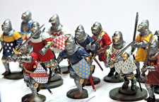 Medieval 28mm  English & French foot knights  c1415-29   Painted