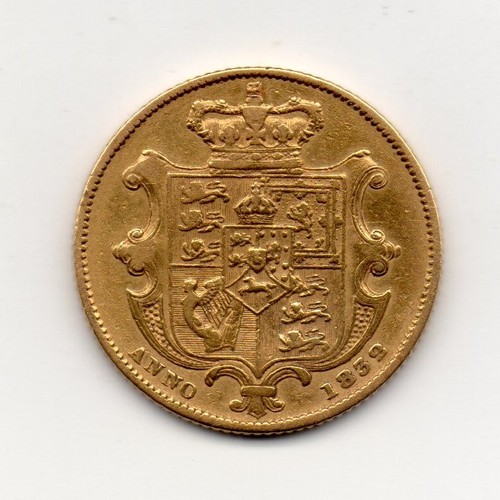 1832 sovereign william - william, iv