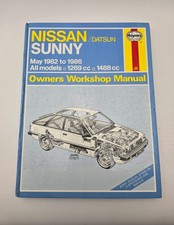 Haynes Nissan/Datsun Sunny B11, 1982-86, 1269cc & 1488cc, Saloon, Coupe & Estate