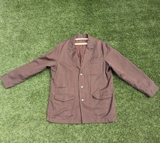 Vintage Y2K Brown Linen & Cotton Safari Jacket Edeis La Redoute Size 42/44