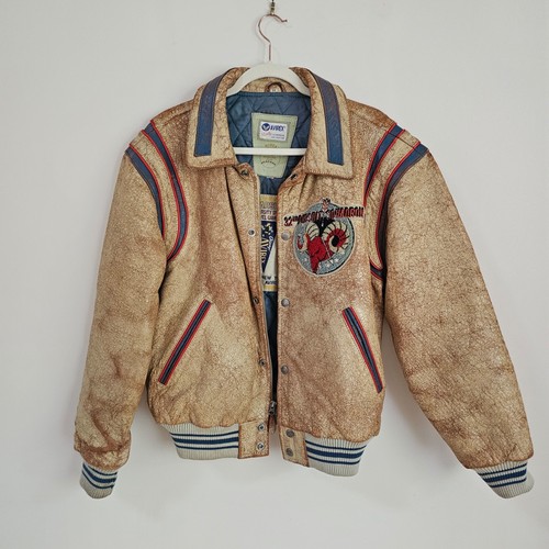 Avirex leather jacket vintage - avirex,