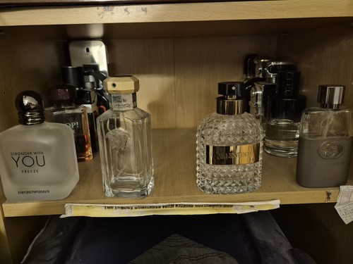 Five designer perfume empty - designer,