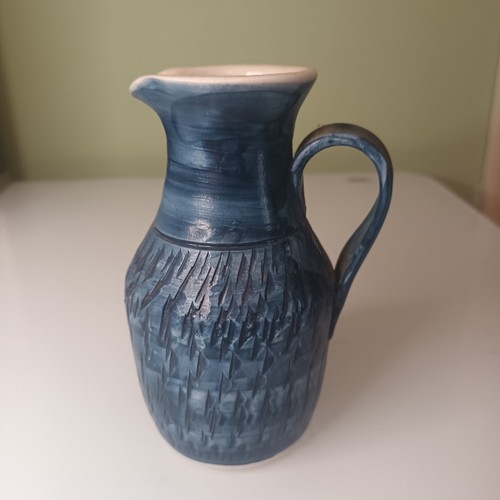 Bonchurch pottery blue jug - bonchurch,