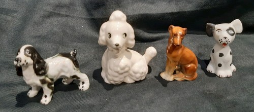 Vintage ceramic miniature - miniature, dog
