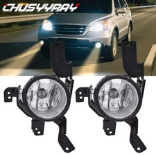 For Honda CR-V CRV 07-09 Clear Fog Lights Front Bumper Lamps W/H11 Halogen Bulb