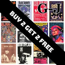 Music Rock Band Posters Prints