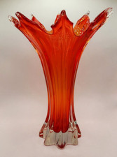 Vase - Art Glass - Red with