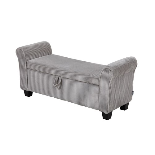Storage ottoman bench corduroy - ottoman,