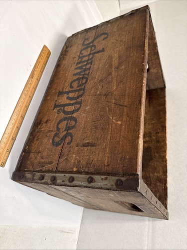 Schweppes vintage wooden soda - schweppes,