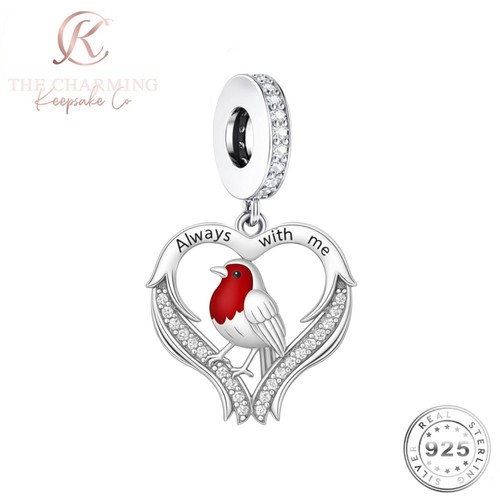 Robin bird charm - bird,