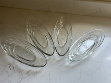 Walls Carte D’or Glass Dish Bowls Ice Cream Sundae Banana Split Vintage X4