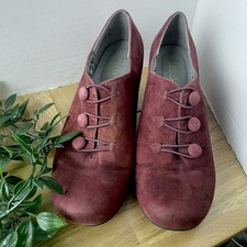 Hotter Nicola Burgundy Suede