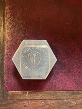 Leeds United Memorabilia Metal Paperweight from 80 year celebrations 