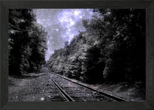 Next Stop Anywhere Gray Framed