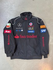 McLaren Mercedes F1 Vintage Unisex Bomber Jacket - Black Racing Team Apparel