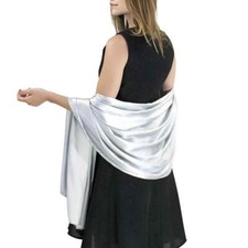 Wedding satin shawl plain - wedding,