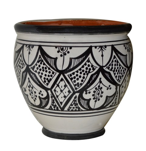 Flower pot moroccan handmade - flower,
