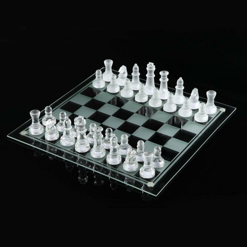 Glass chess set board - board, size