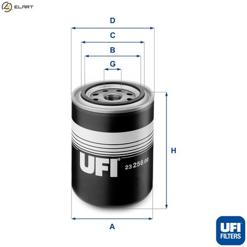 Oil filter 256 - filter, for