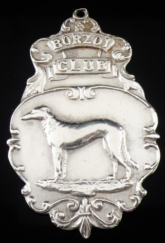 Borzoi club sterling silver - borzoi,