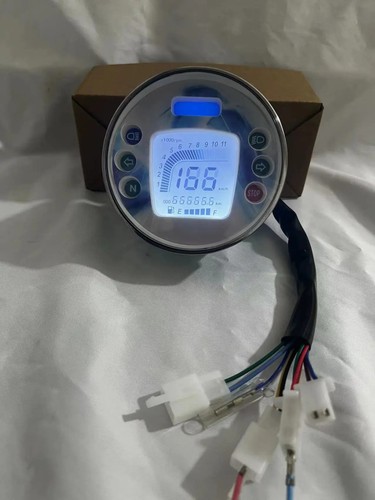 Digital round speedometer - digital,