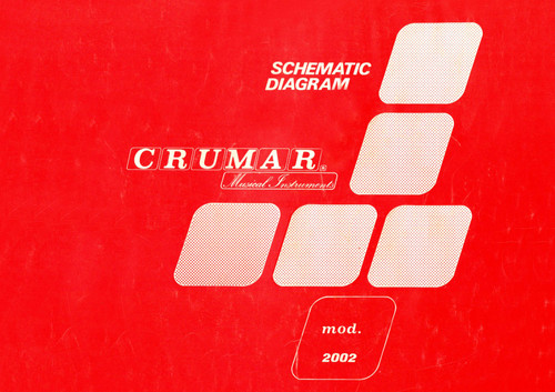 Crumar 2002 service - crumar, manual