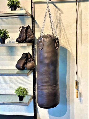Vintage leather boxing - leather, gym
