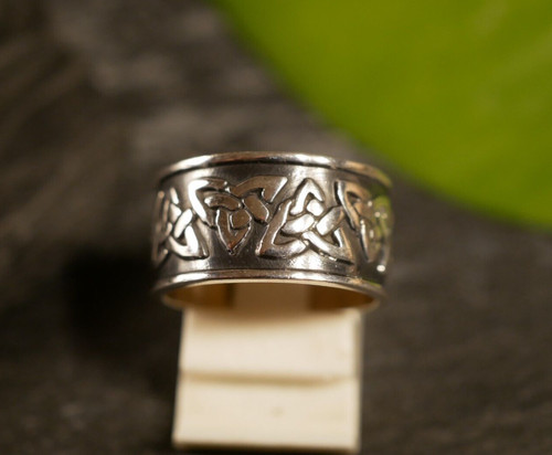 Strong silver ring - strong, pattern
