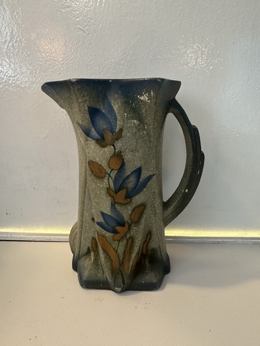 Art nouveau pottery jug - art,