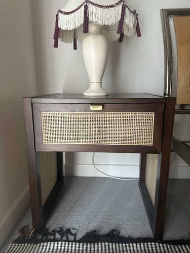 Home rattan bedside table - rattan,