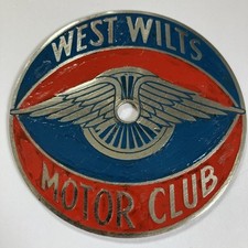 West Wilts Motor Club Wiltshire Automobile Car Badge Emblem