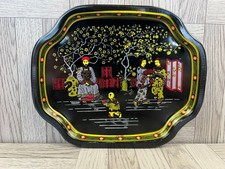 Vintage Black & Gold Metal