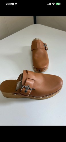 Beautiful tan thick - , leather