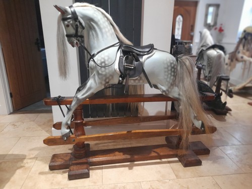 Black rocking horse saddle - black,