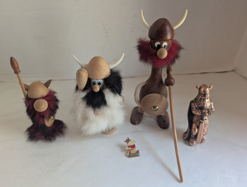 Vintage wooden fur hair - vintage,