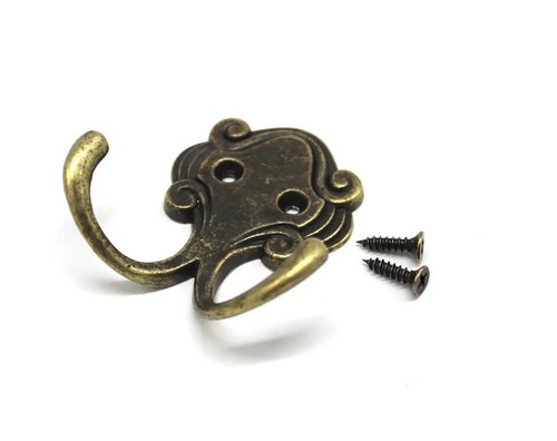 Coat hooks bronze vintage - hooks,