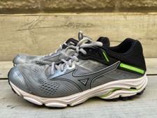 Mens Mizuno Wave Inspire 15 Running Mesh Sports Trainers Size 6.5 40 Grey Silver