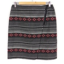 M&S Red Black Tribal Stripe