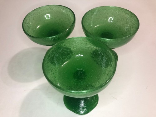 Three vintage green hand - vintage,
