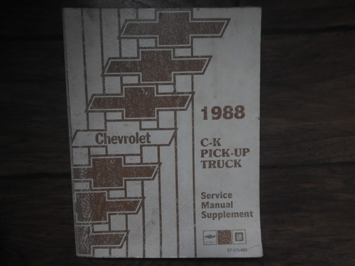 1988 chevrolet service manual - 1988,
