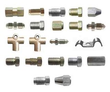 BRAKE PIPE NUT FITTINGS metric imperial unf copper pipe brass tubing 3/16 TUBE