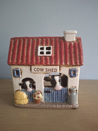 Village pottery cow shed - cow,