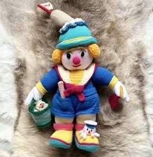 Large Handmade Knitted Clown