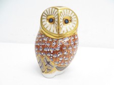 Royal Crown Derby - Barn Owl - Paperweight - Gold Stopper