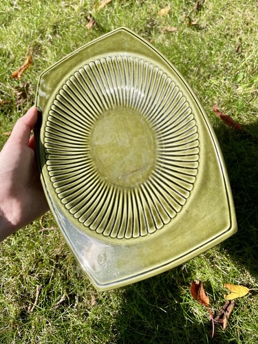 Platter dish ceramic avocado - platter,