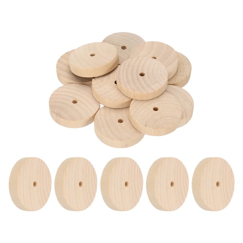 12pcs slab wooden wheels - 12pcs,