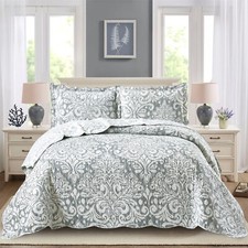 3 Piece Quilted Bedspread