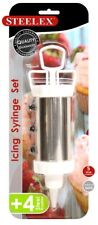 Steelex Stainless Steel Icing Set plus 4 Nozzles
