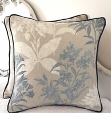 One Laura Ashley Tenby Seaspray Cushion Cover Handmade 16”